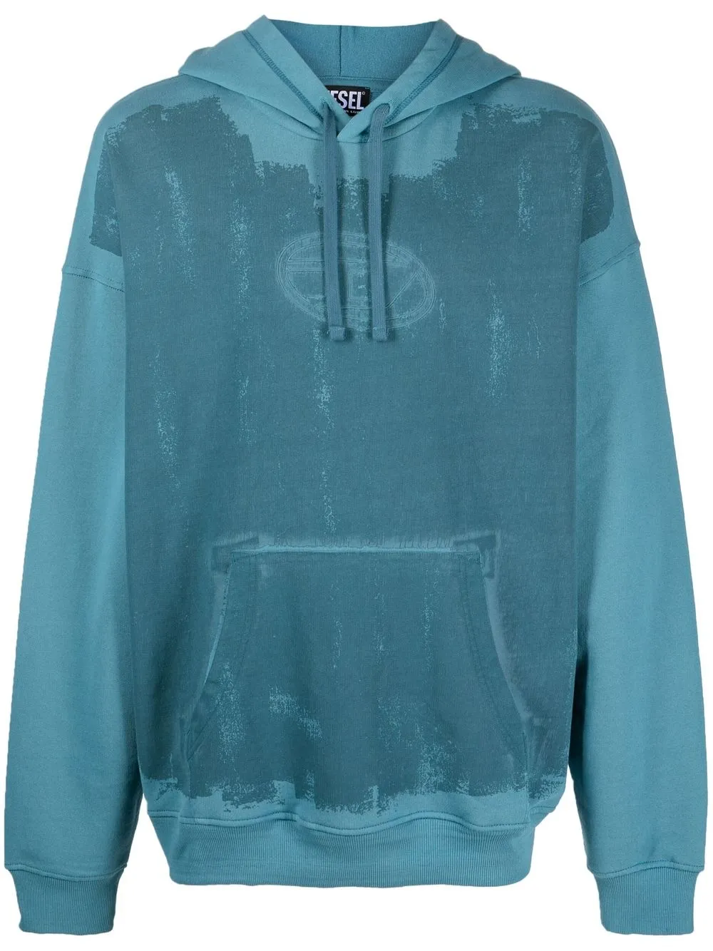 

Diesel hoodie con logo estampado - Azul