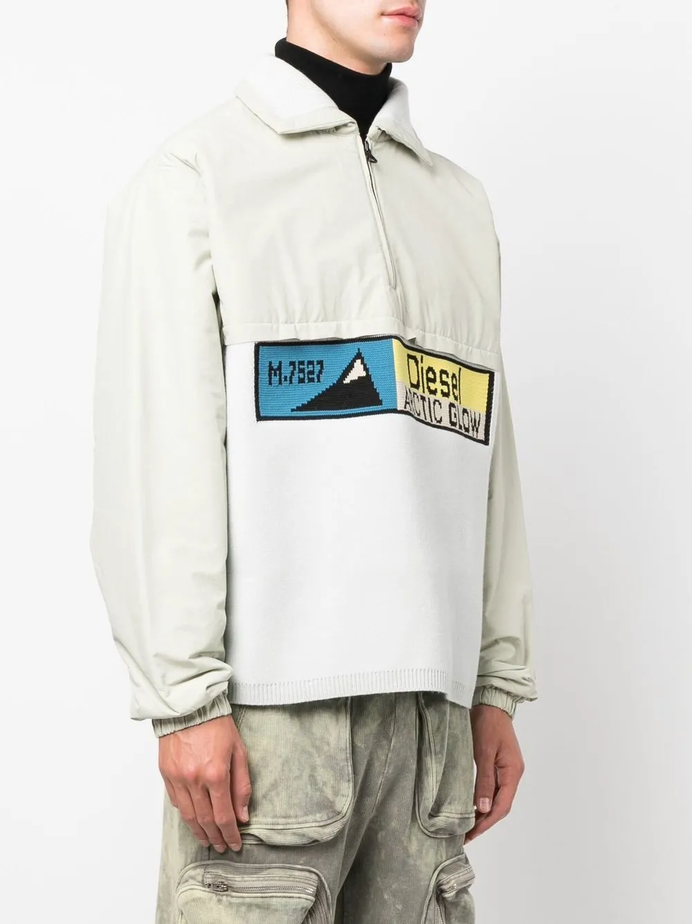  Diesel Pullover Mit Reißverschluss   Grün 