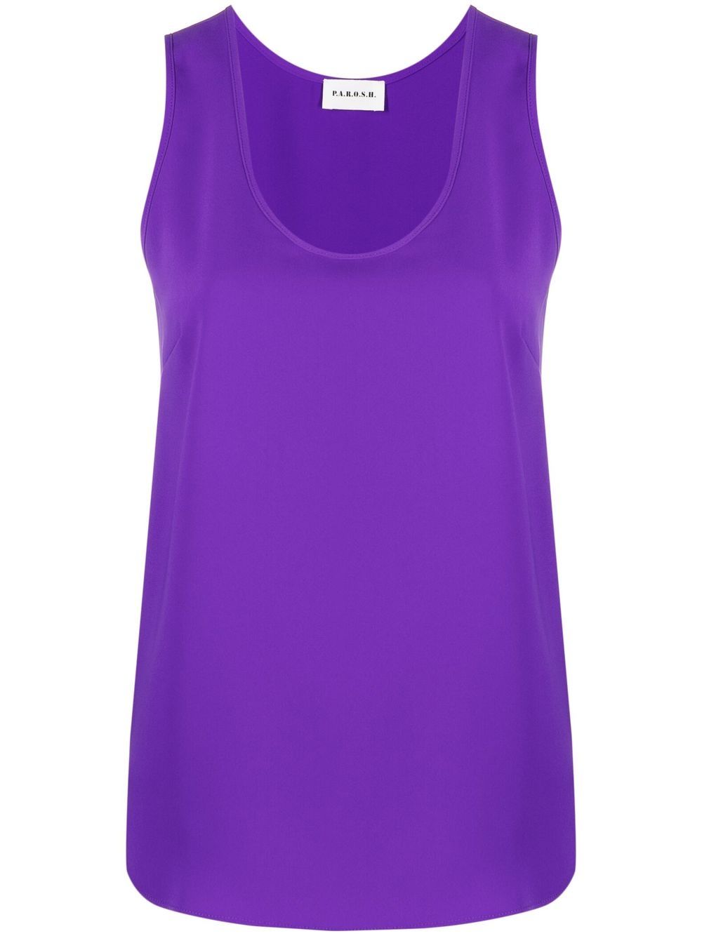 

P.A.R.O.S.H. scoop-neck sleeveless blouse - Purple