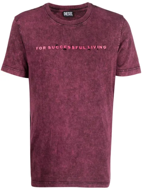 Diesel t-shirt en coton à imprimé graphique