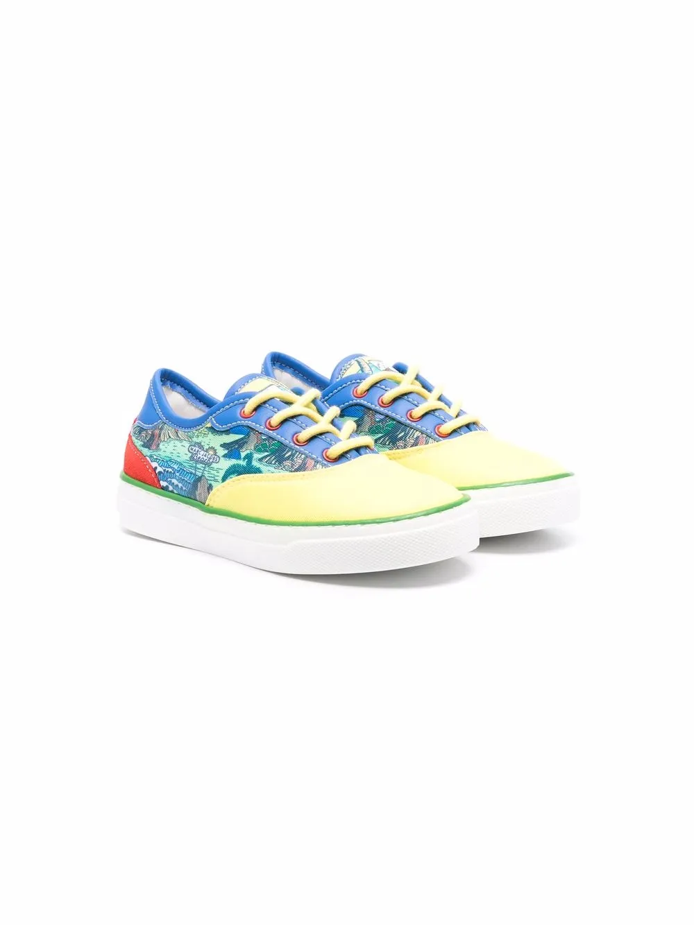 

Marc Jacobs Kids tenis bajos con motivo - Amarillo