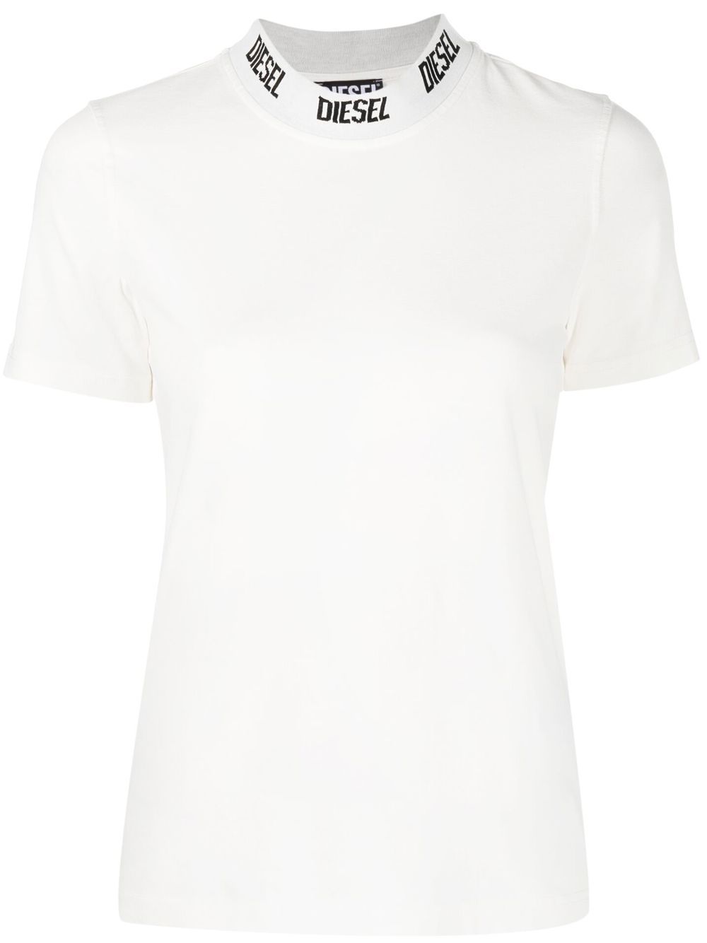 

Diesel playera tipo polo con logo en el cuello - Blanco