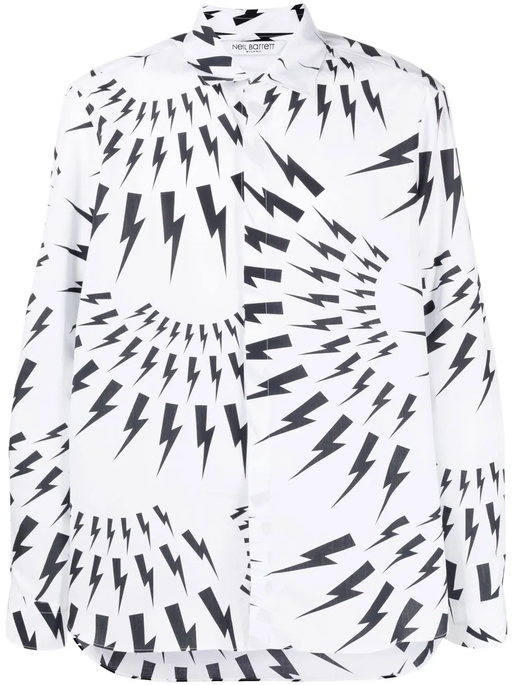 

Neil Barrett playera con estampado Thunderbolt - Blanco