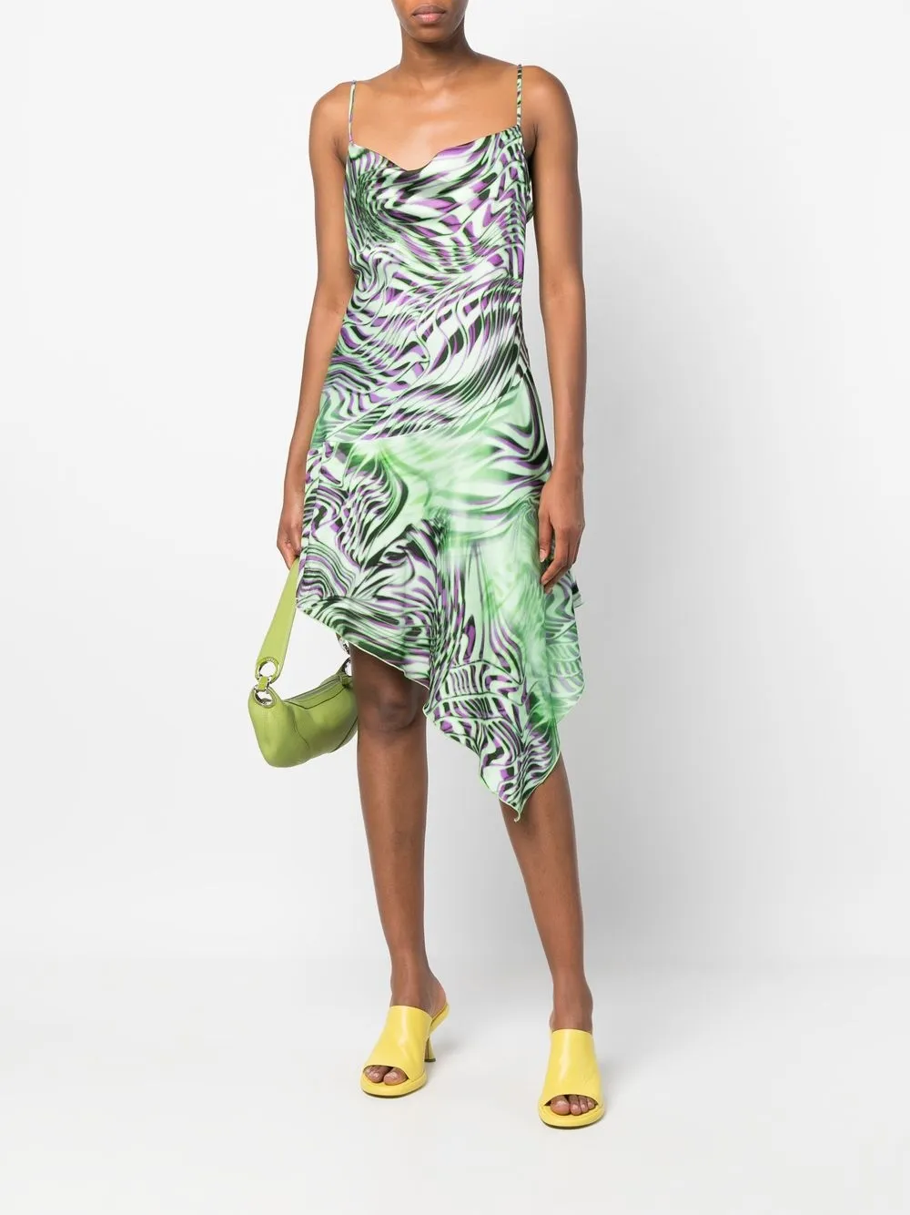 Diesel Jurk met grafische print - Groen