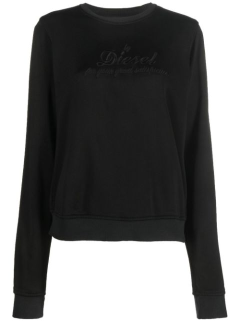 Diesel embroidered-logo crew neck sweatshirt Women