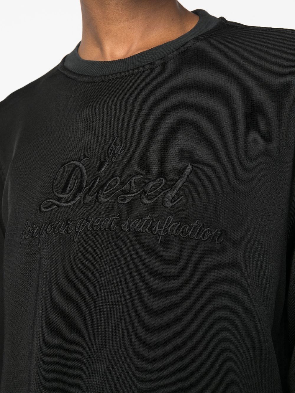 Diesel embroidered-logo crew neck sweatshirt Women