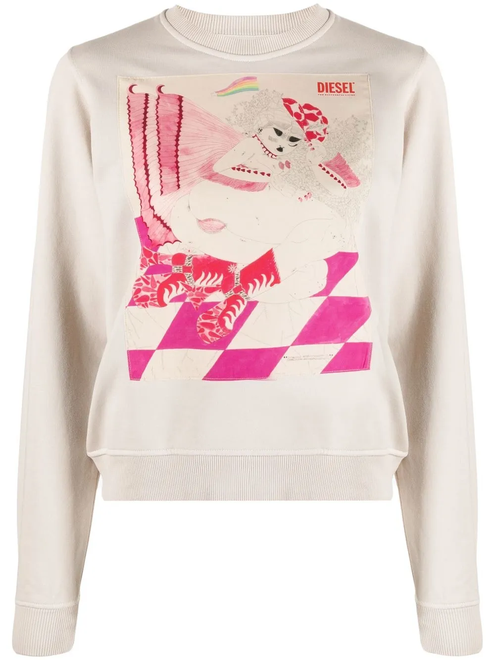 

Diesel sudadera con estampado Femme Pride - Neutro