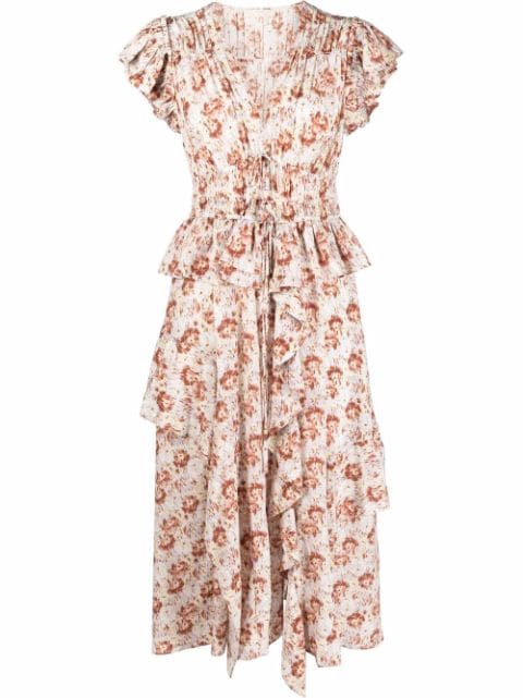 Ulla Johnson floral-print ruffled dress