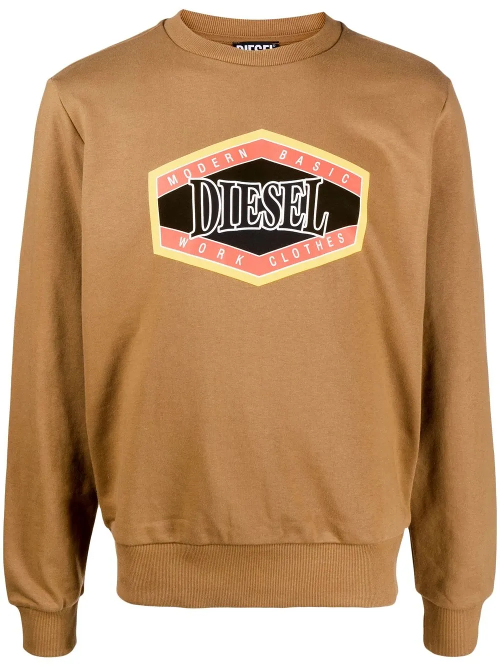 

Diesel logo-print sweatshirt - Brown