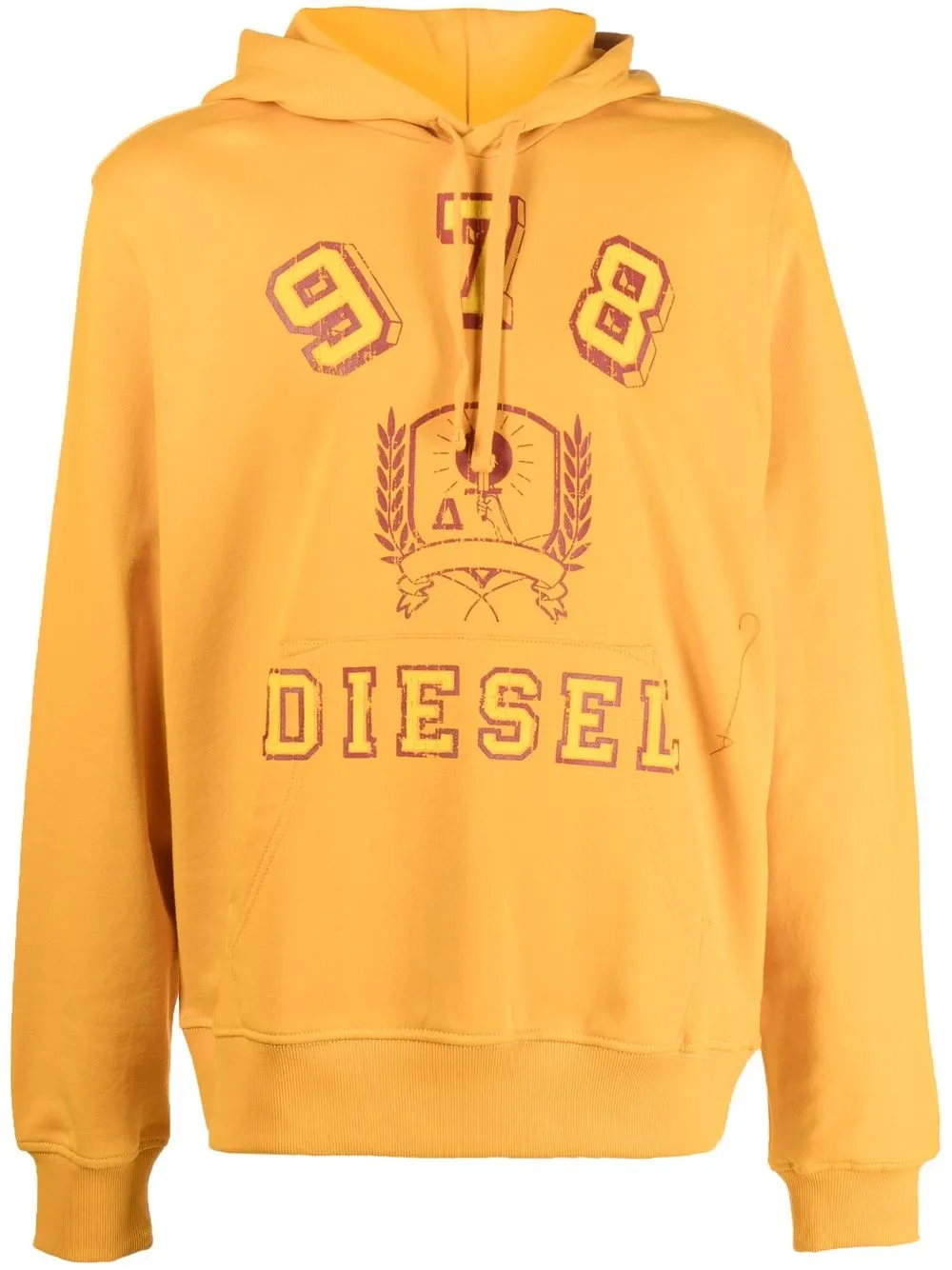 

Diesel logo-print pullover hoodie - Orange