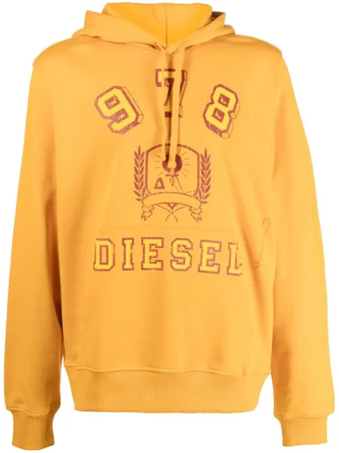 Diesel logo-print pullover hoodie