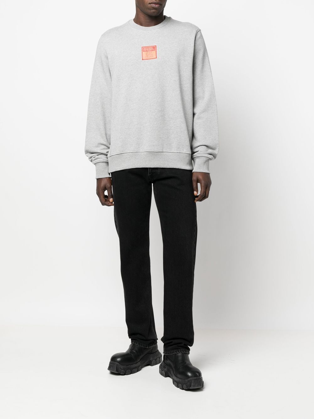 Diesel log-patch Crew Neck Jumper - Farfetch