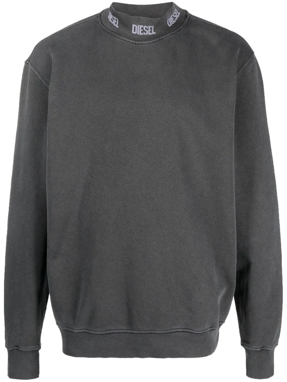 

Diesel sudadera con logo estampado - Gris