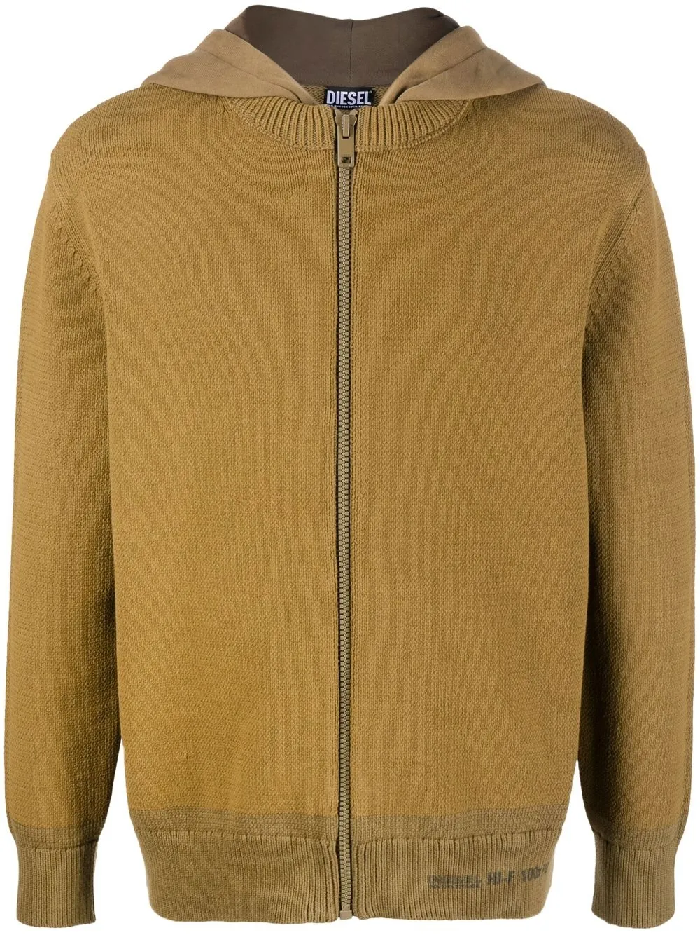 

Diesel zip-up knitted hoodie - Green