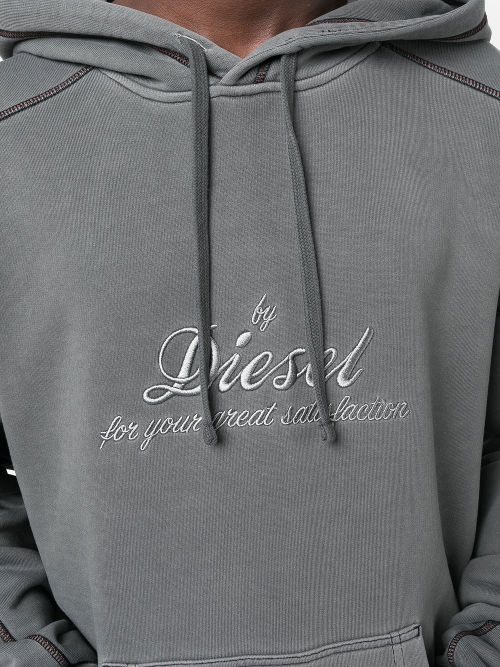 Diesel garment-dyed hoodie Men