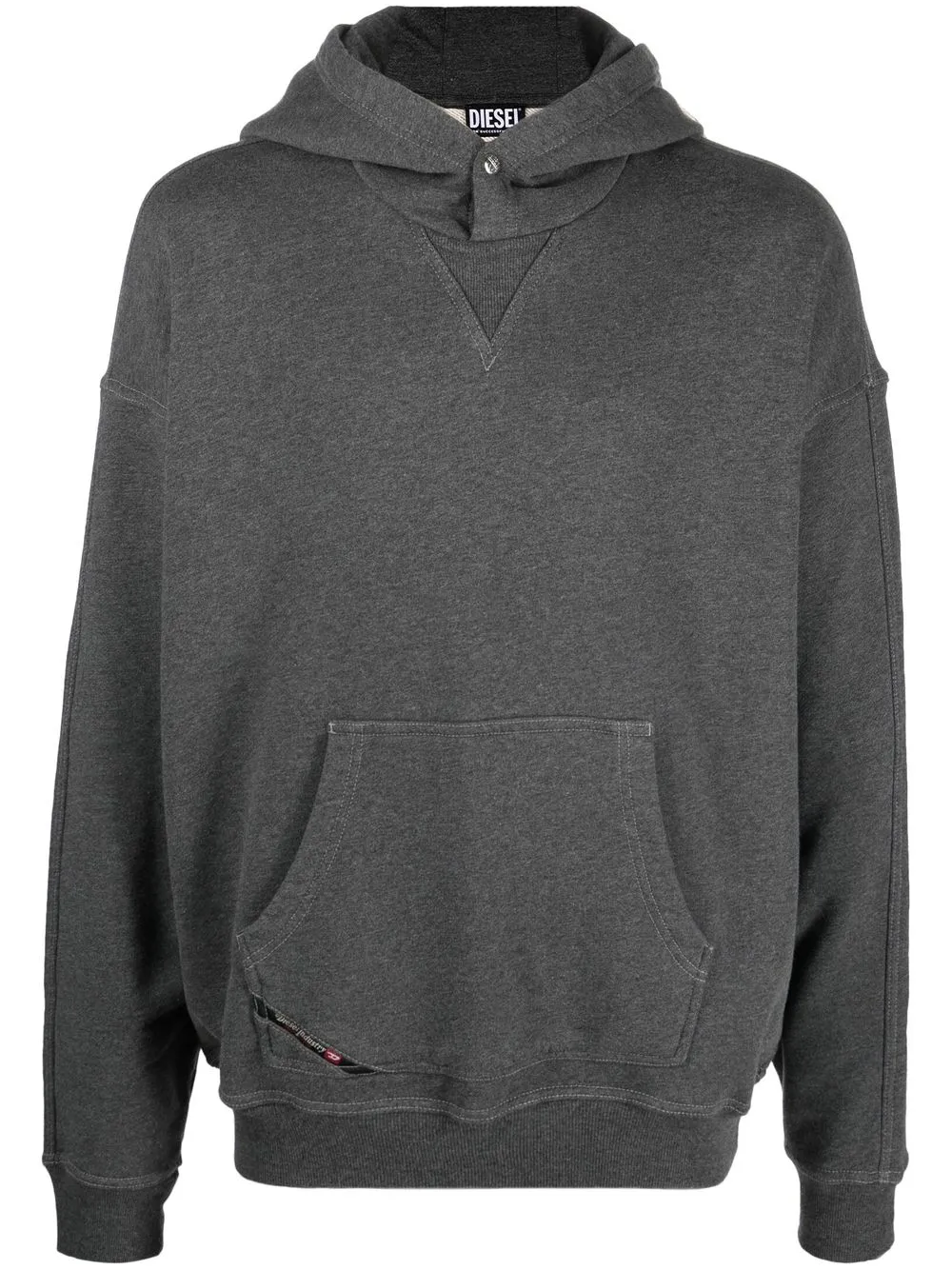 

Diesel hoodie de manga larga - Gris