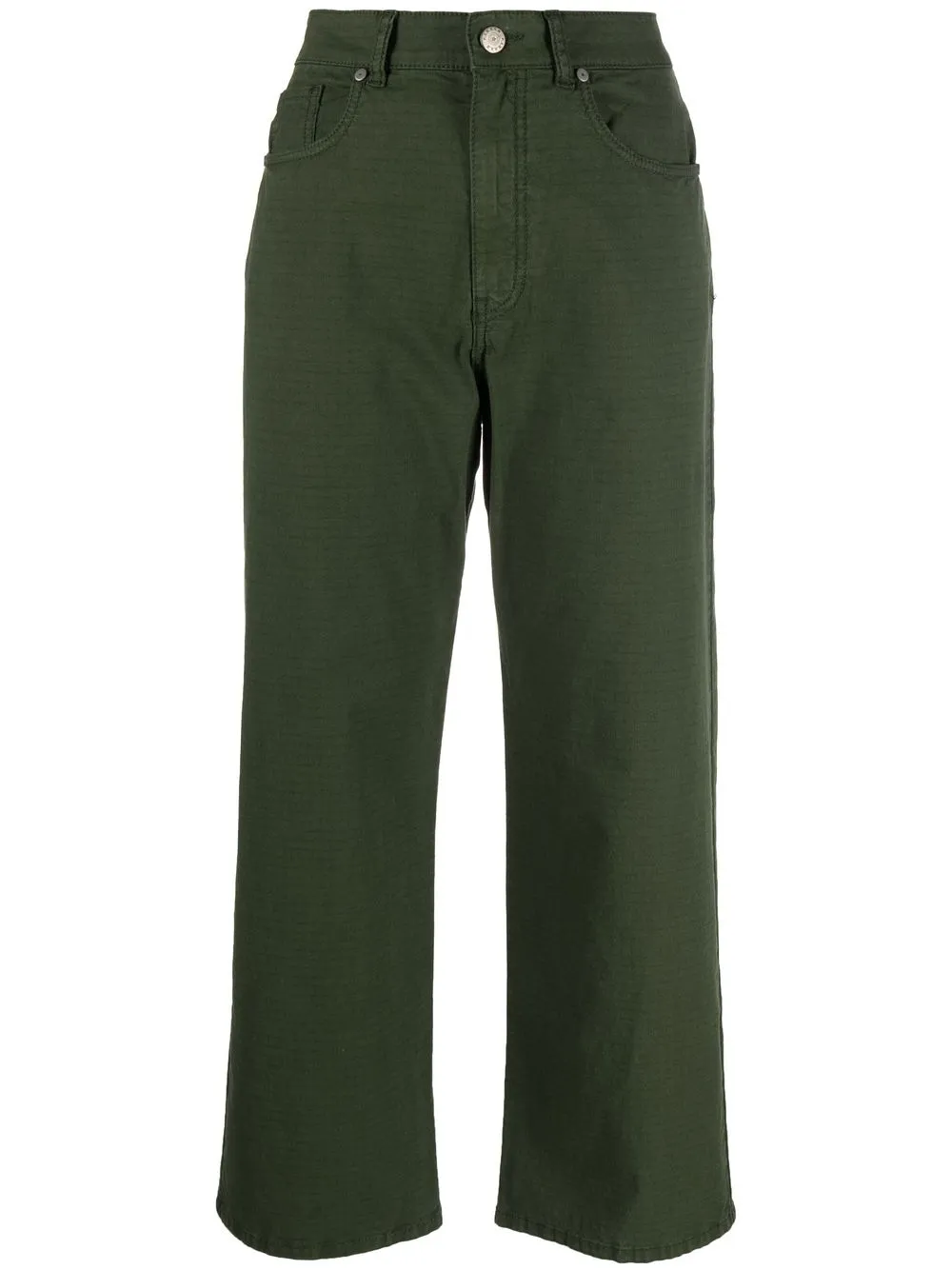 

P.A.R.O.S.H. pantalones capri anchos - Verde