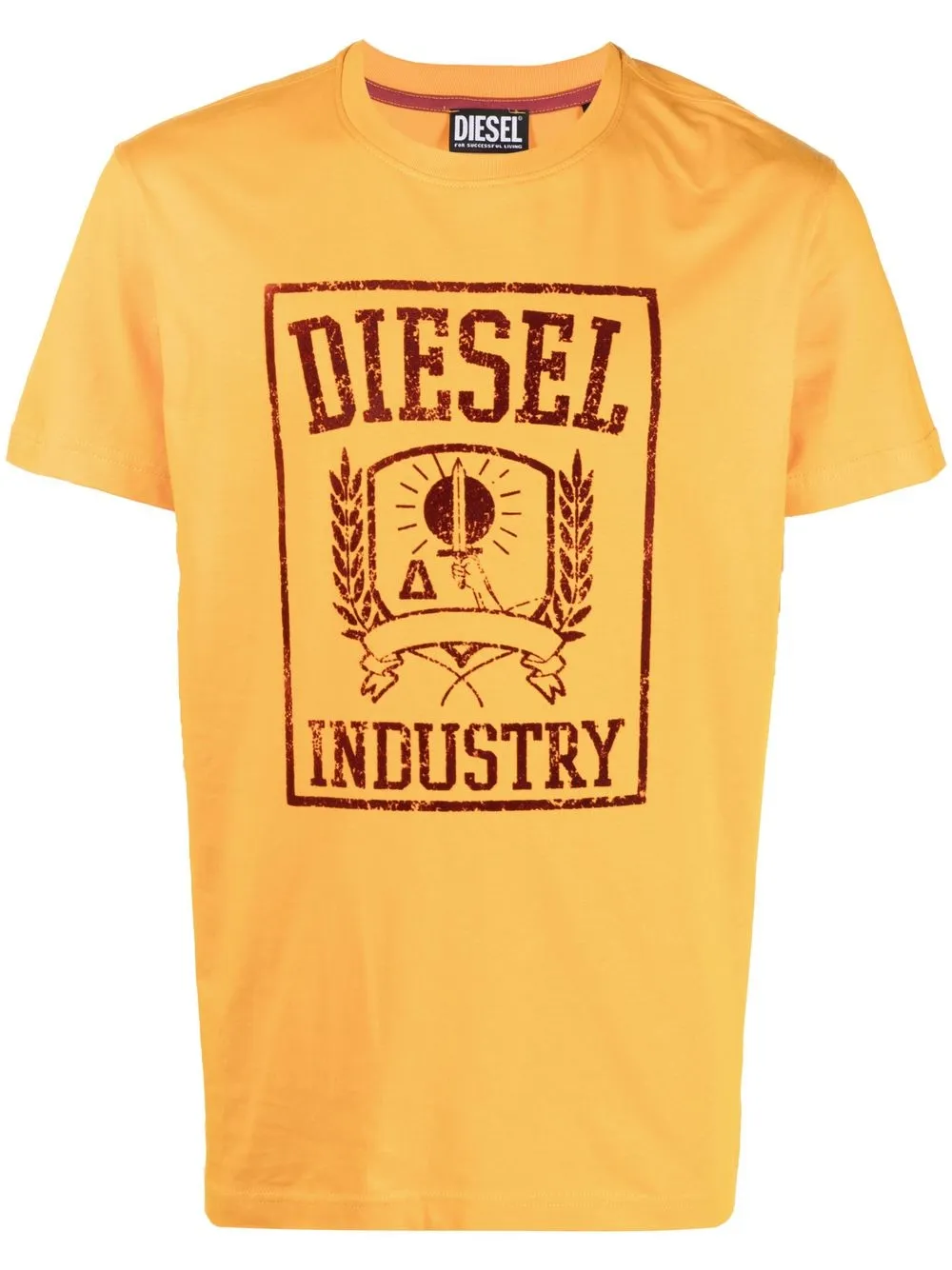 

Diesel playera con logo estampado - Naranja