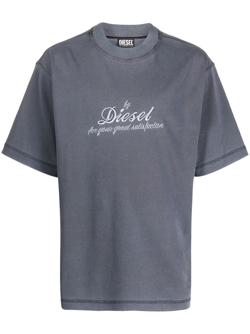 

Diesel playera con logo bordado - Gris