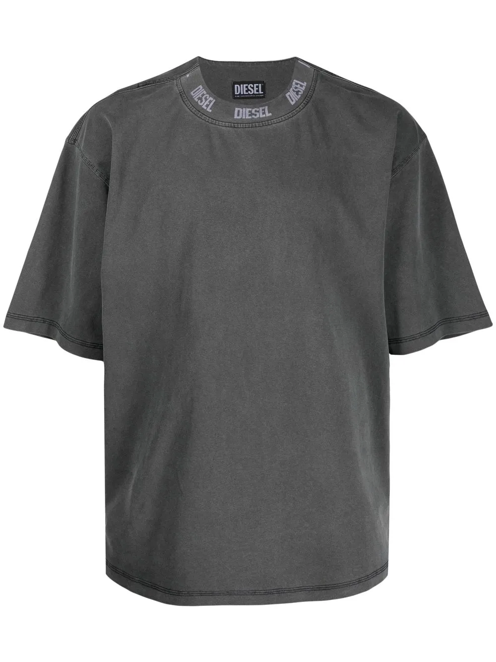 

Diesel logo crew-neck T-shirt - Grey