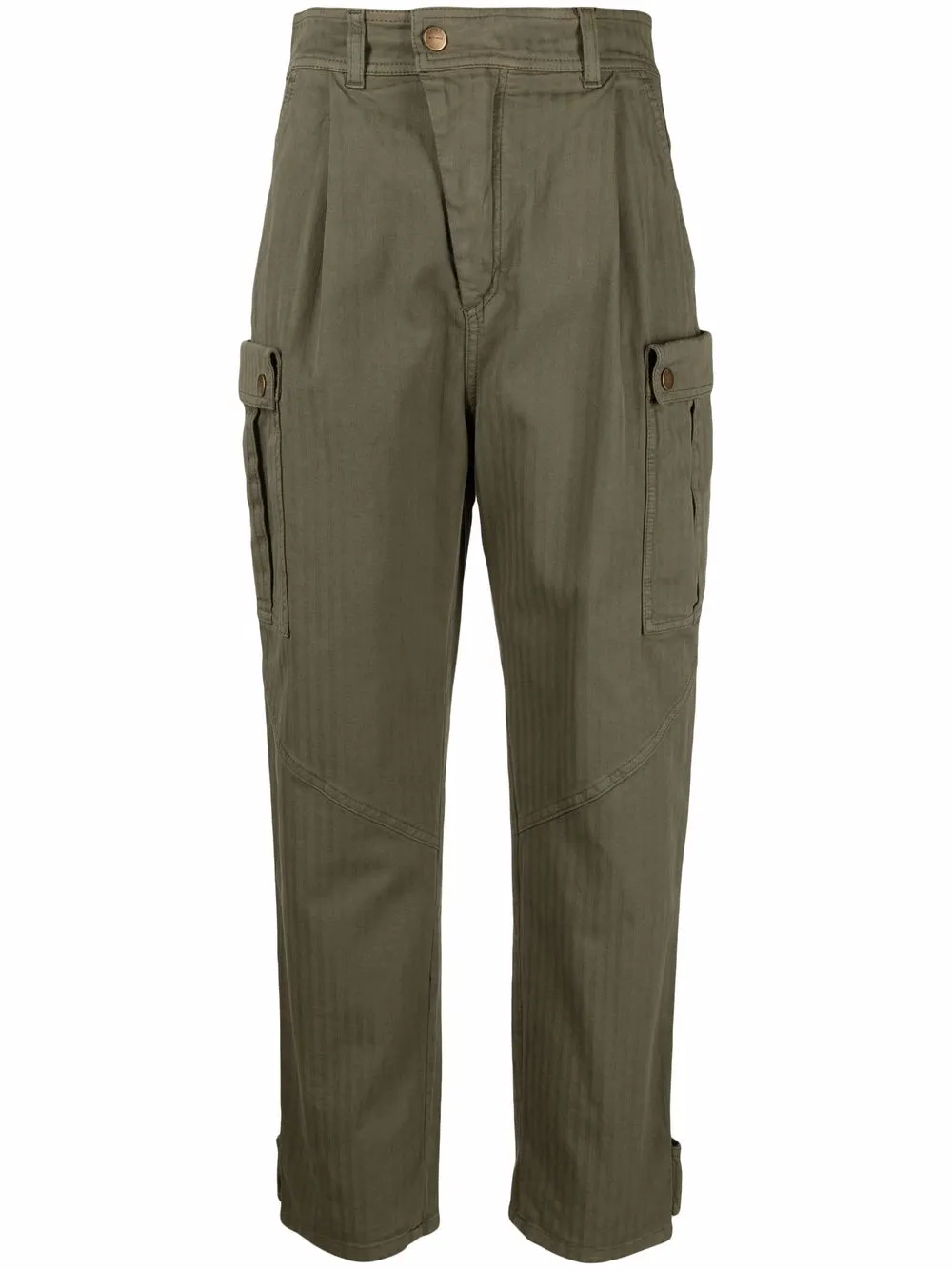 

ETRO pantalones cargo de tiro alto - Verde