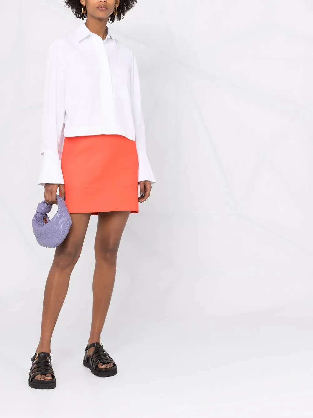 Max Mara High waist mini-rok Oranje