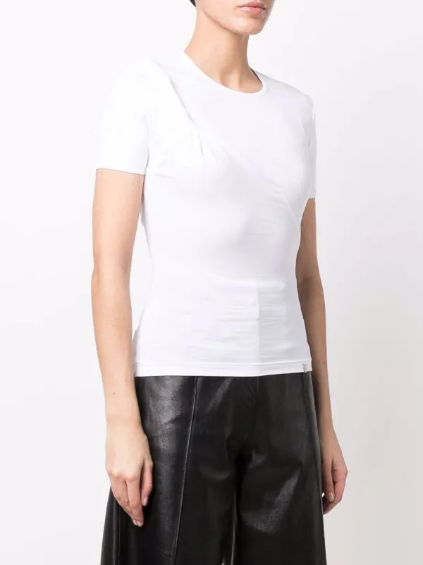 1017 ALYX 9SM Asymmetric Twist T-shirt | White | FARFETCH PT
