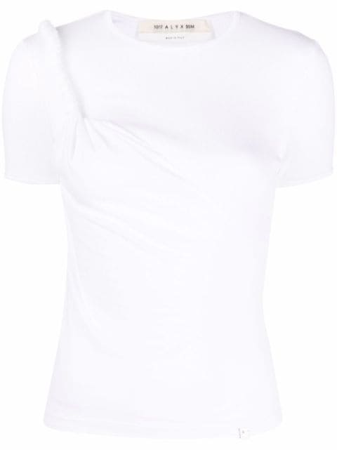 asymmetric twist T-shirt 