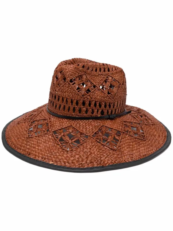 wide brim raffia hat