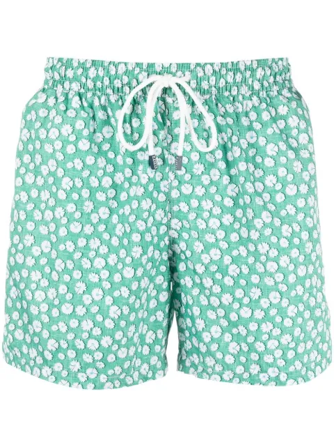 Fedeli shorts de playa con margaritas estampadas