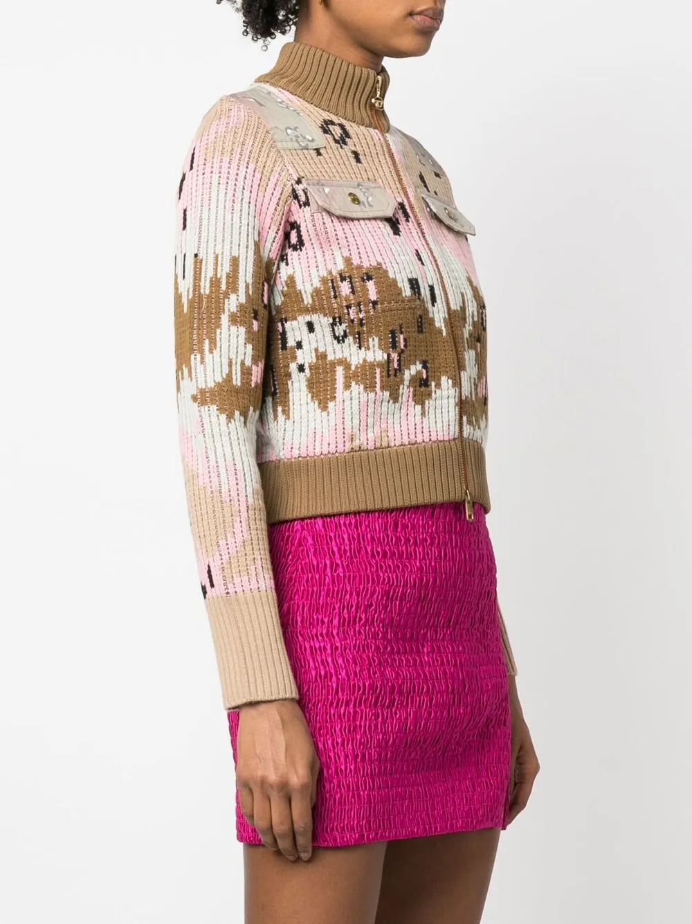  Diesel Cardigan Mit Reißverschluss   Nude 