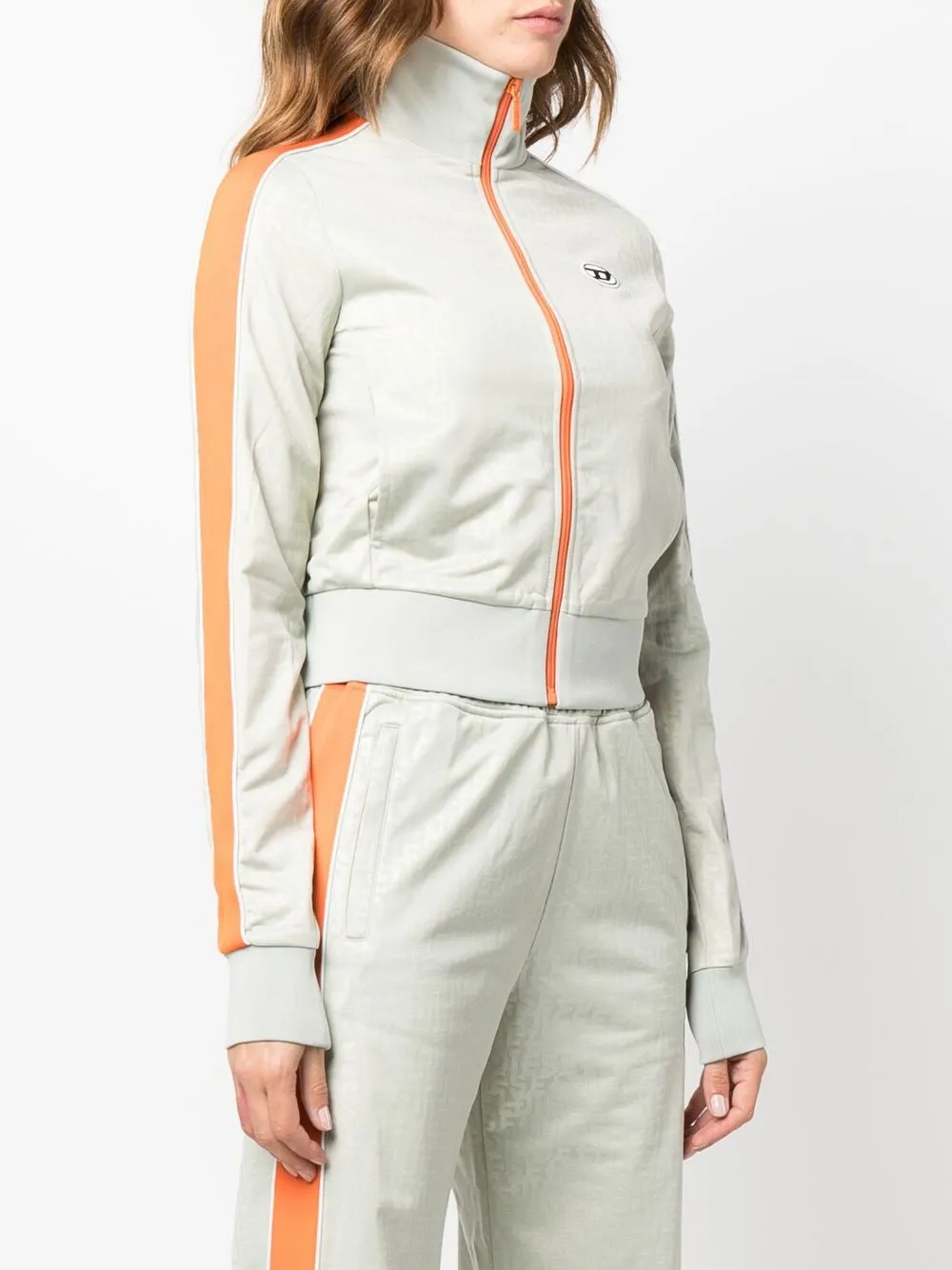 Diesel Monogram-print track jacket | Smart Closet