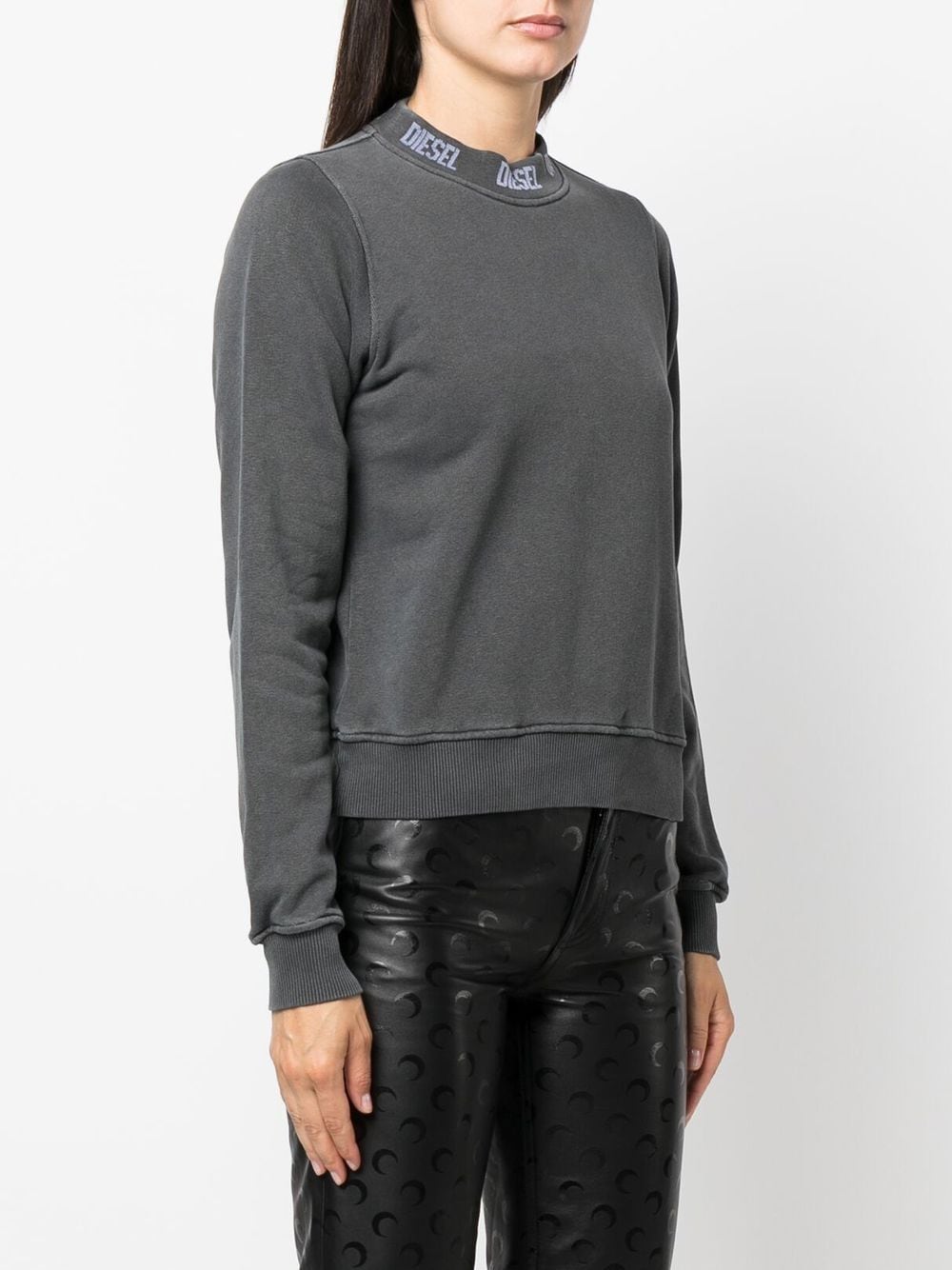 Diesel F-REGGY-JAC Logo mock-neck Sweatshirt - Farfetch