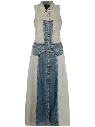 white christmas dresses Sosa Denim Maxi Dress - Women's Denim Dress