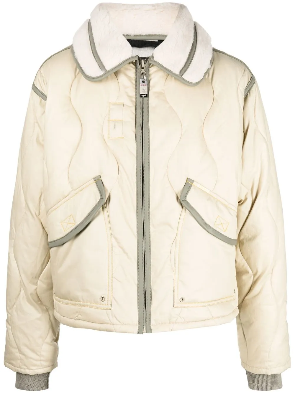 

Diesel quilted padded jacket - Neutrals