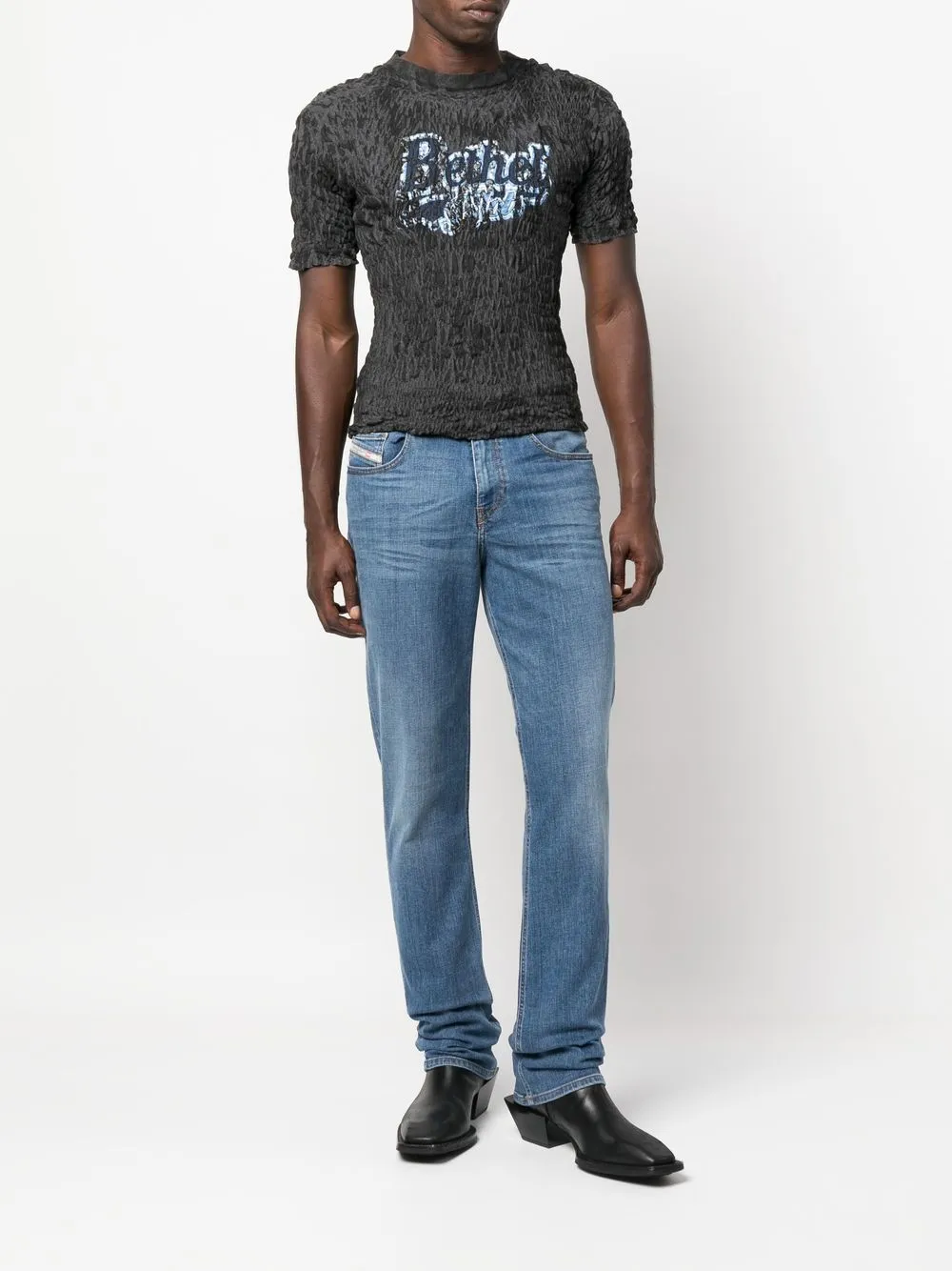 Diesel 2021 bootcut jeans Blauw