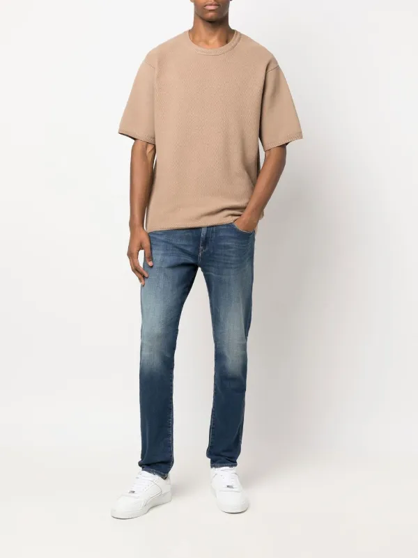 DIESEL デニム SLIM FIT STRAIGHT LEG 26 タグ付 Relaxed Jeans - D-Zeta | ブラック/ ダークグレー | メンズ