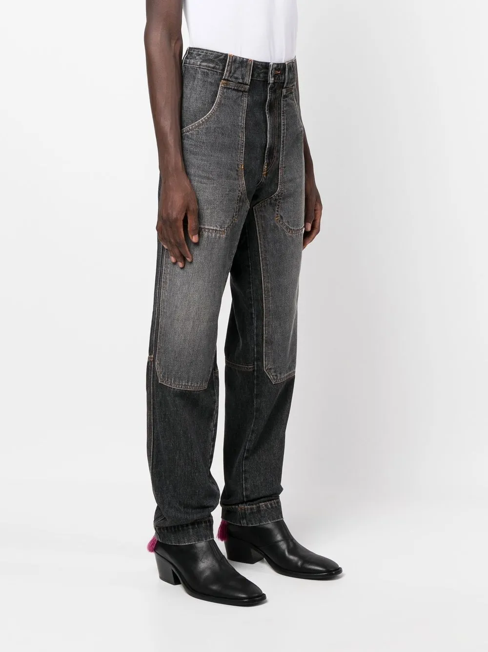 Diesel Patchwork straightleg Jeans Farfetch
