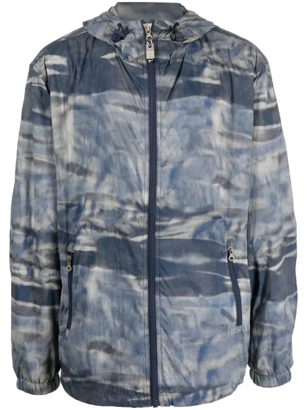 Diesel J-Warrett-Cmf camouflage-print Windbreaker - Blue