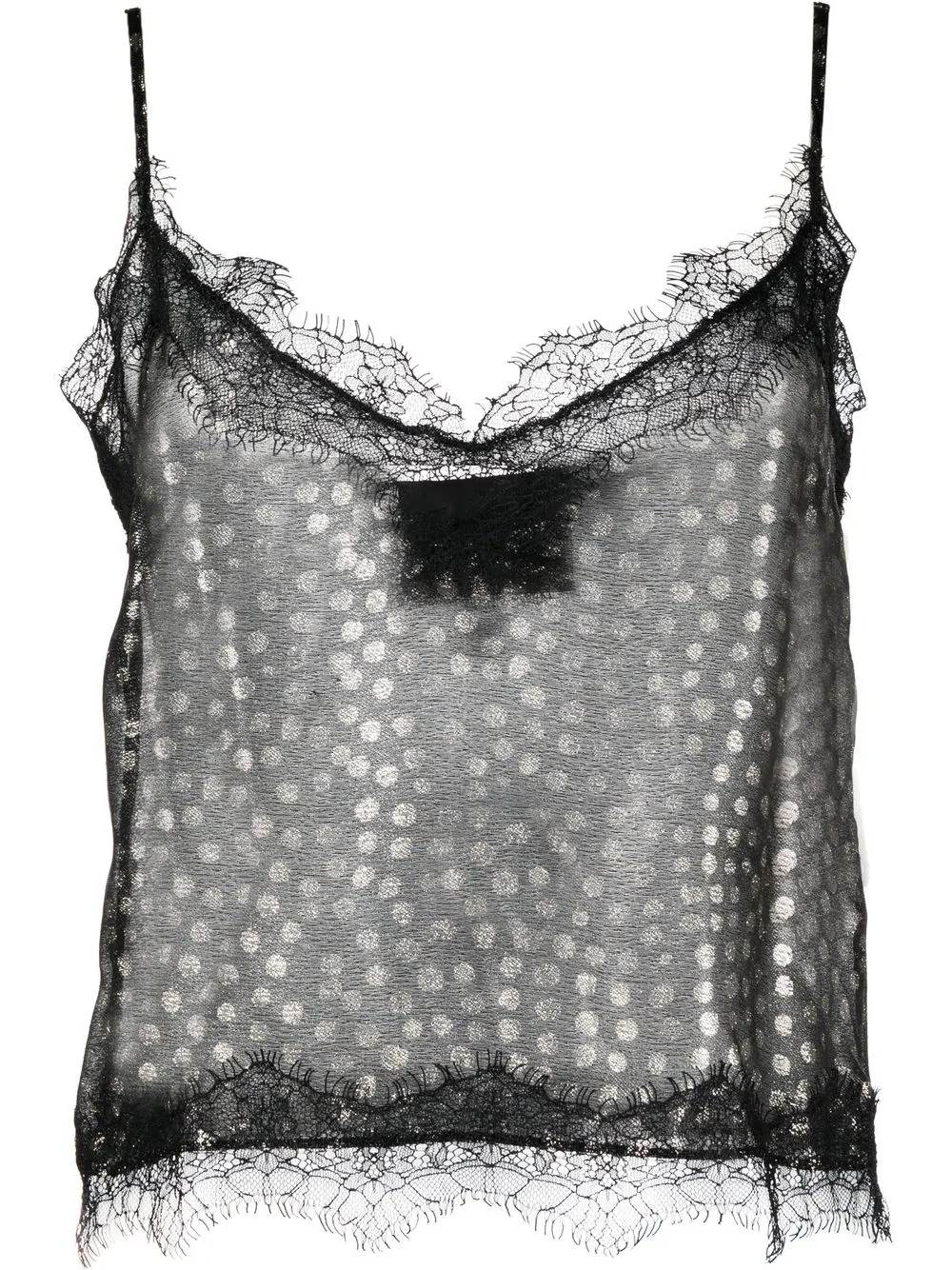

John Richmond top sin mangas con estampado de leopardo - Negro