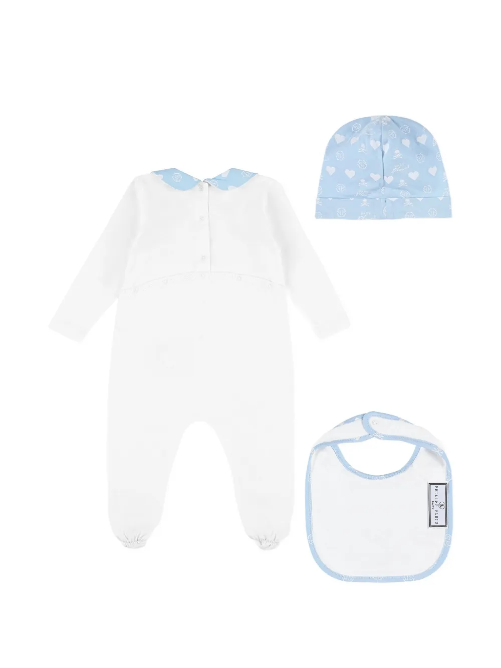 Philipp Plein Junior Romper met beerprint Wit