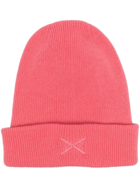 Barrie embroidered-logo knit beanie