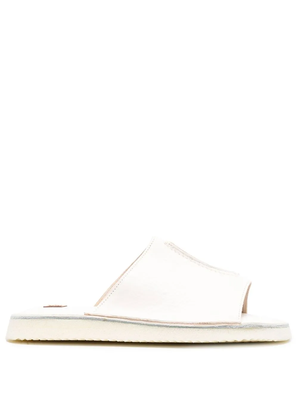 

Moma stitch-detail leather sandals - White