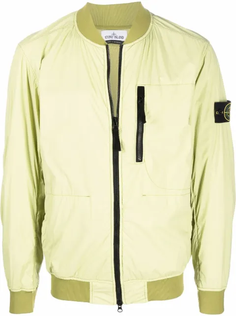 Stone Island جاكيت بسحاب وشارة بوصلة
