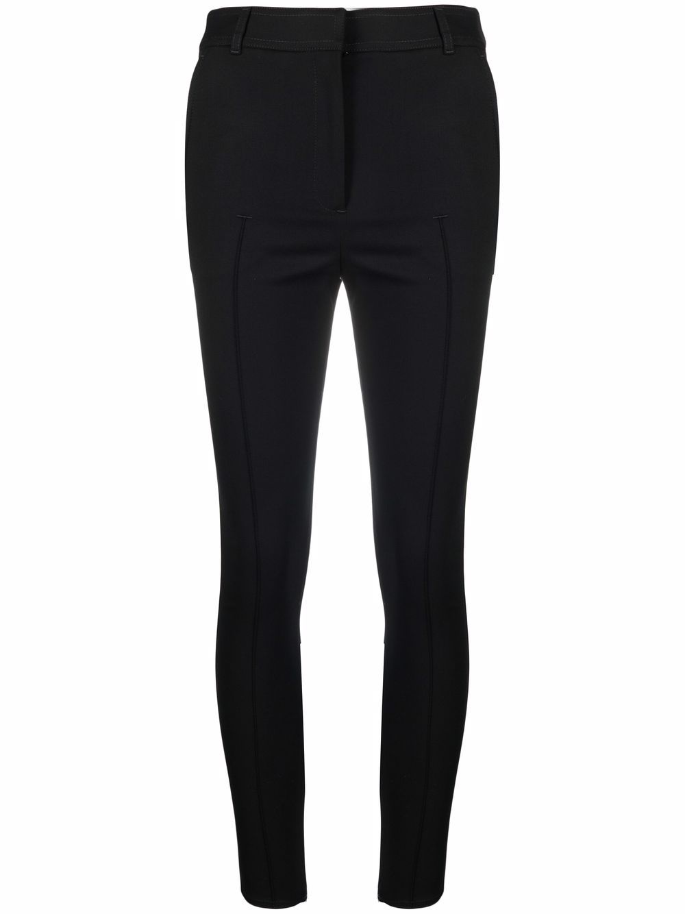 high-waisted trousers