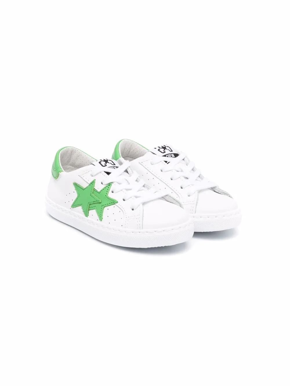 

2 Star Kids star patch low-top sneakers - White