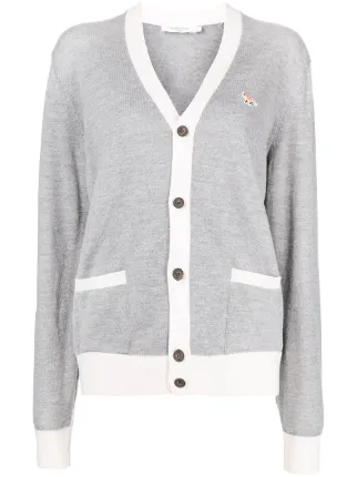 Maison Kitsuné two-tone Cardigan - Farfetch