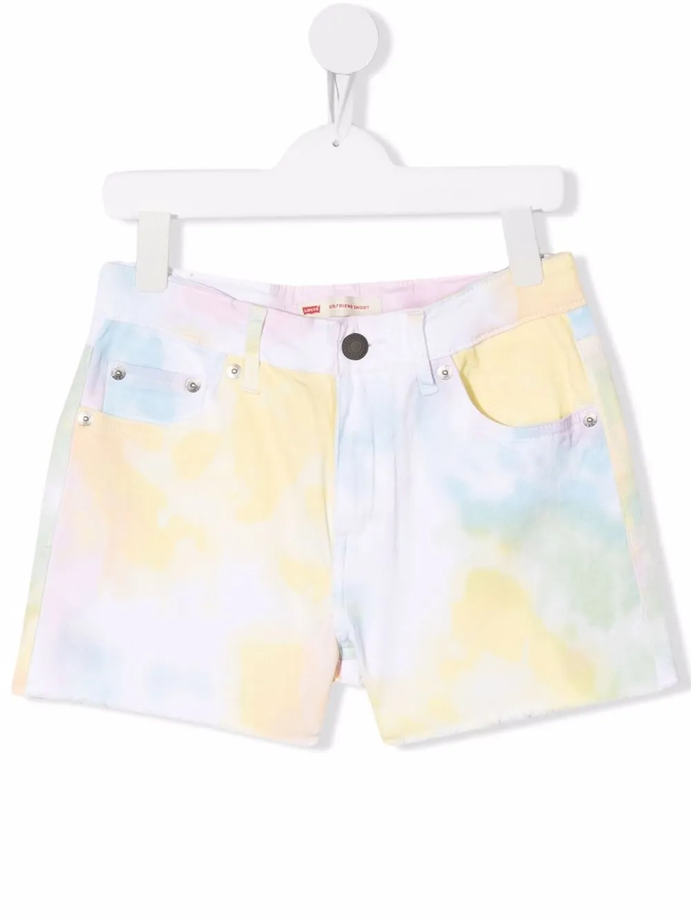 

Levi's Kids TEEN tie-dye denim shorts - Yellow