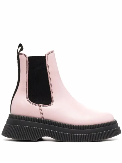GANNI elasticated side-panel boots