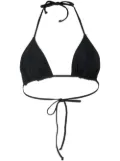 GANNI triangle-cup bikini top - Black